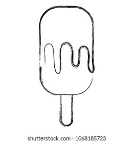 grunge sweet ice lolly with cream dessert