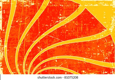 Grunge swirl vector background