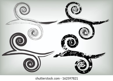 Grunge swirls