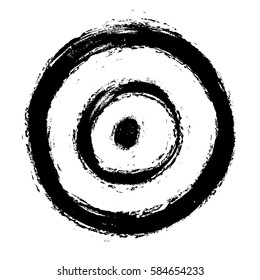 grunge symbol target, vector design element