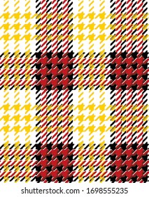 Grunge tartan plaid abstract vector seamless pattern 