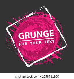 Grunge template. Grunge frame with space for text.
