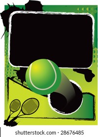 grunge tennis background