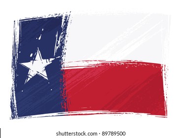 Grunge Texas flag