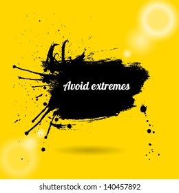 grunge text bubble