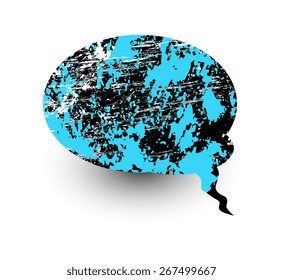 Grunge Textrure Banner Comic Speech Bubble