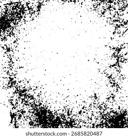 Textura del grunge, fondo abstracto de la pared de hormigón vieja. Textura grunge, vieja, detallada, negra. Vector de fondo.