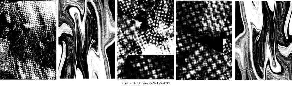 Grunge Textura Abstractas Blanco Y Negro