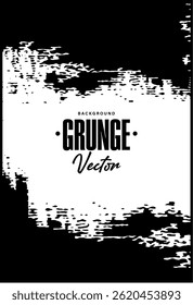 Grunge Texture with Abstract Black and White Brushstrokes