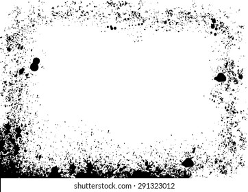 Grunge texture - abstract isolated stock vector template - easy to use