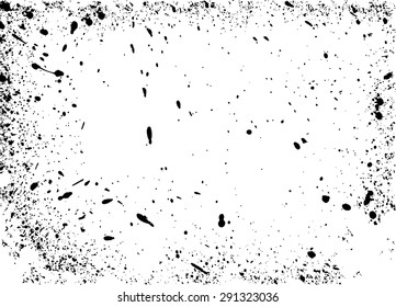 Grunge texture - abstract isolated stock vector template - easy to use