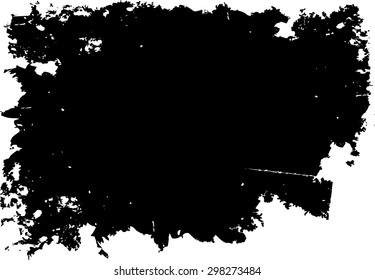 Grunge texture - abstract isolated stock vector template - easy to use