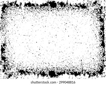 Grunge texture - abstract isolated stock vector template - easy to use