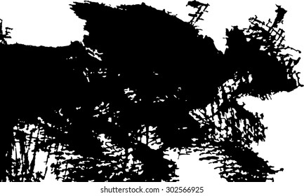 Grunge texture - abstract isolated stock vector template - easy to use
