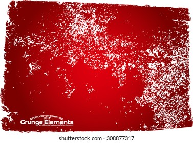 Grunge texture - abstract isolated stock vector template - easy to use