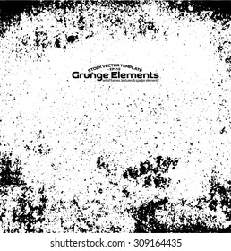 Grunge texture - abstract isolated stock vector template - easy to use