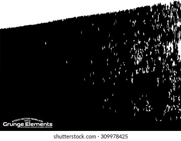 Grunge texture - abstract isolated stock vector template - easy to use
