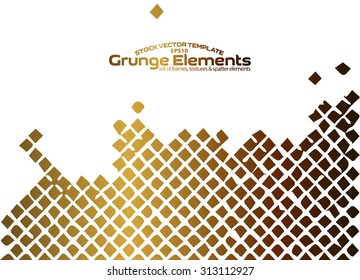 Grunge texture - abstract isolated stock vector template - easy to use