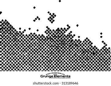 Grunge texture - abstract isolated stock vector template - easy to use
