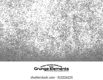 Grunge texture - abstract isolated stock vector template - easy to use