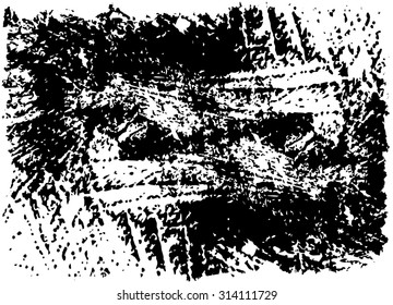 Grunge texture - abstract isolated stock vector template - easy to use