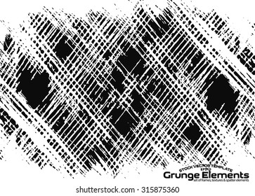 Grunge texture - abstract isolated stock vector template - easy to use
