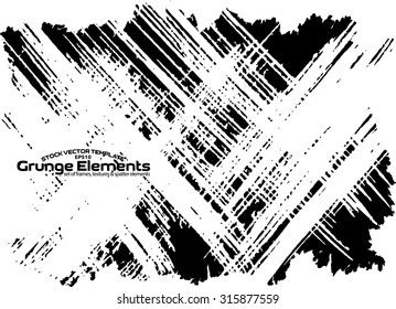 Grunge texture - abstract isolated stock vector template - easy to use
