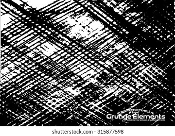Grunge texture - abstract isolated stock vector template - easy to use
