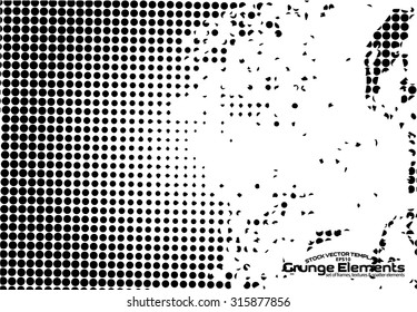 Grunge texture - abstract isolated stock vector template - easy to use
