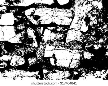 Grunge texture - abstract isolated stock vector template - easy to use