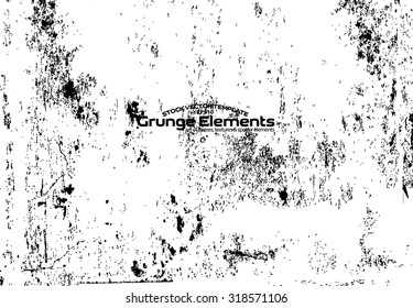 Grunge texture - abstract isolated stock vector template - easy to use  