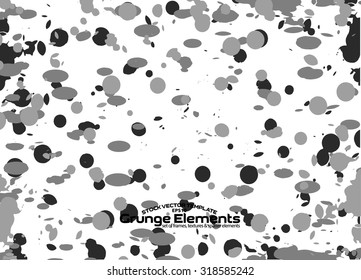 Grunge texture - abstract isolated stock vector template - easy to use