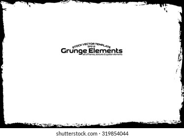 Grunge texture - abstract isolated stock vector template - easy to use