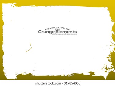 Grunge texture - abstract isolated stock vector template - easy to use