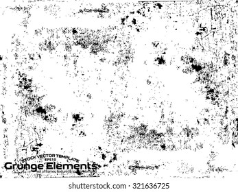Grunge texture - abstract isolated stock vector template - easy to use