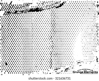 Grunge texture - abstract isolated stock vector template - easy to use