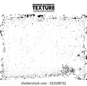 Grunge texture - abstract isolated stock vector template - easy to use