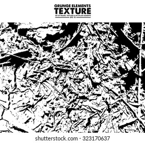 Grunge texture - abstract isolated stock vector template - easy to use
