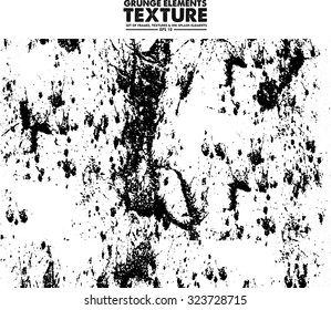 Grunge texture - abstract isolated stock vector template - easy to use