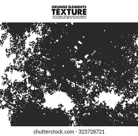 Grunge texture - abstract isolated stock vector template - easy to use