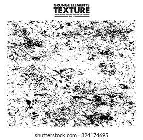 Grunge texture - abstract isolated stock vector template - easy to use
