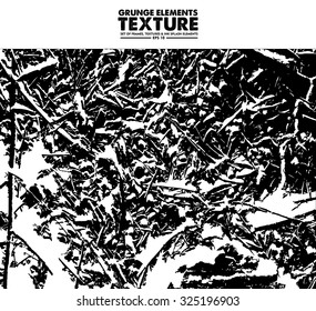 Grunge texture - abstract isolated stock vector template - easy to use