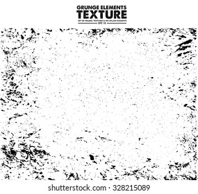 Grunge texture - abstract isolated stock vector template - easy to use