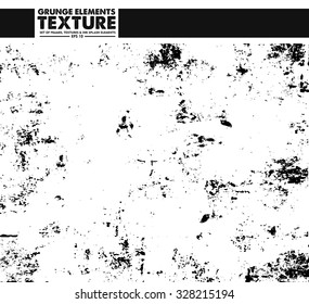 Grunge texture - abstract isolated stock vector template - easy to use