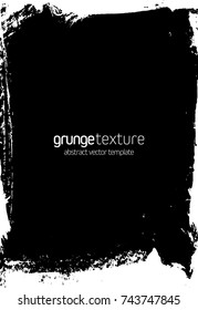 Grunge texture - abstract isolated stock vector template - easy to use