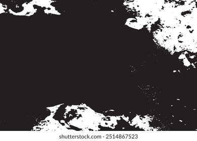 Grunge texture. Abstract monochrome background. Grunge overlay texture. Vector Background. Distressed uneven grunge background. 