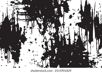 Grunge texture. Abstract monochrome background. Grunge overlay texture. Vector Background. Distressed uneven grunge background. 