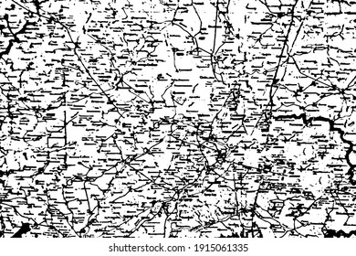 Grunge Textur, abstrakter einfarbiger Kartenhintergrund. Vektorgrafik. Vorlage überlagern.