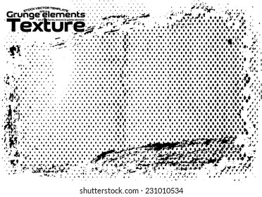 Grunge texture - abstract stock vector template - easy to use