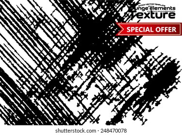 Grunge texture - abstract stock vector template - easy to use